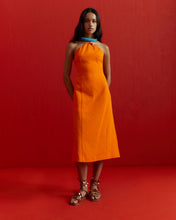 Carica l&#39;immagine nel visualizzatore di Gallery, Abito cotone arancione